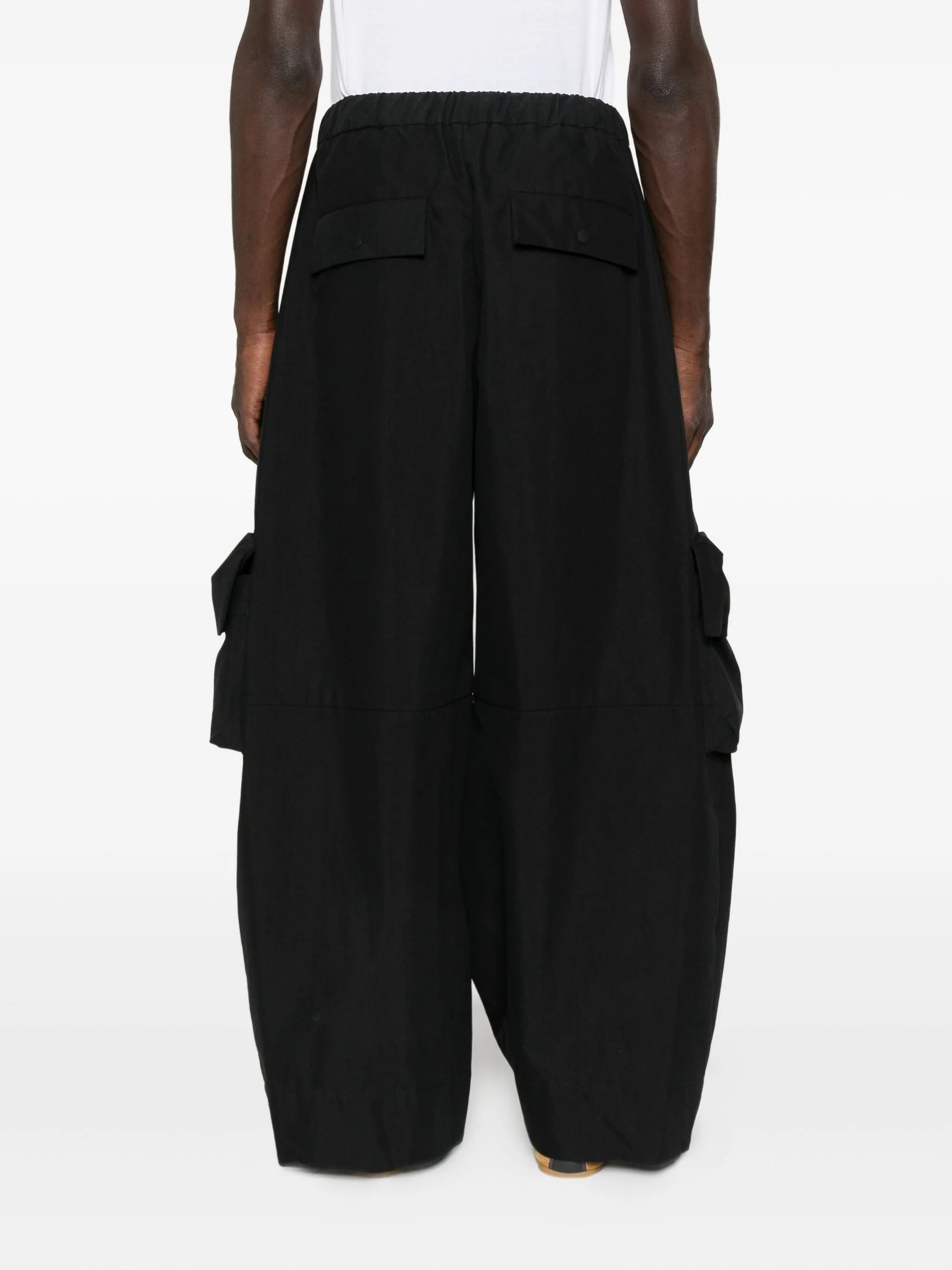drawstring-fastening multi-pockets trousers - 4