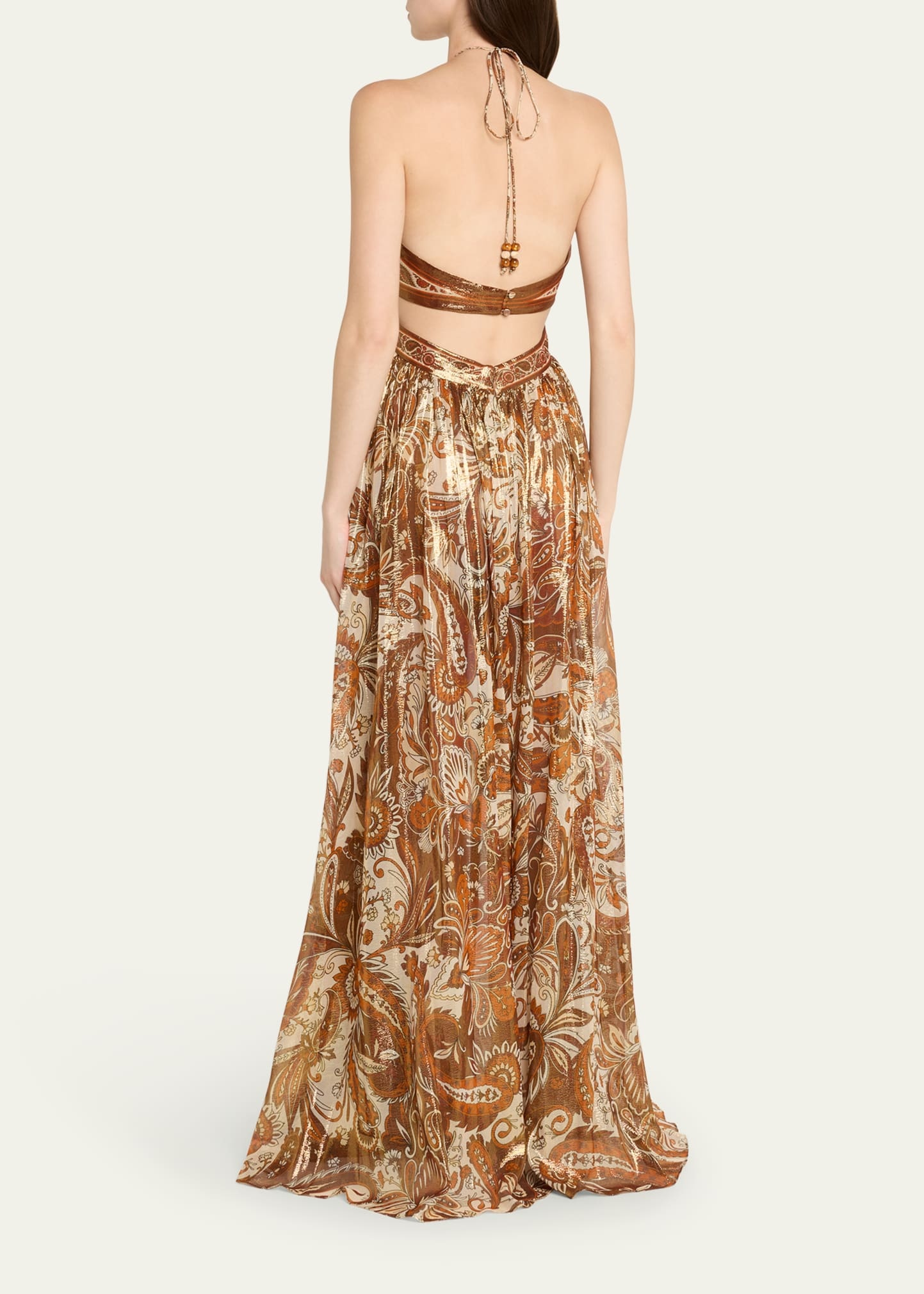 Kimmy Halter Cut-Out Gown - 3