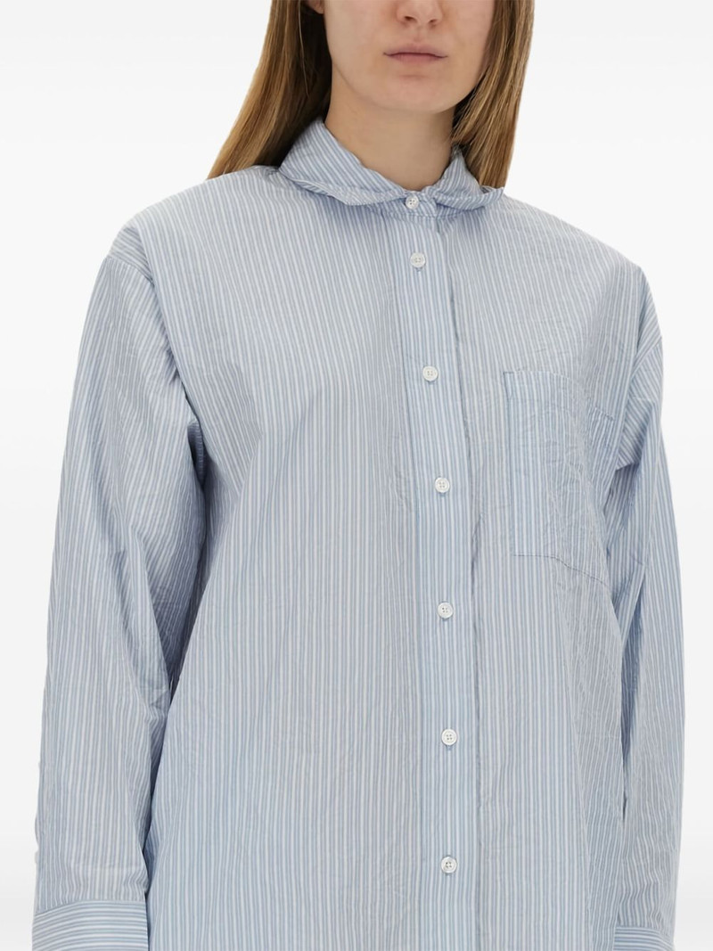 pinstripe button-up shirt dress 4