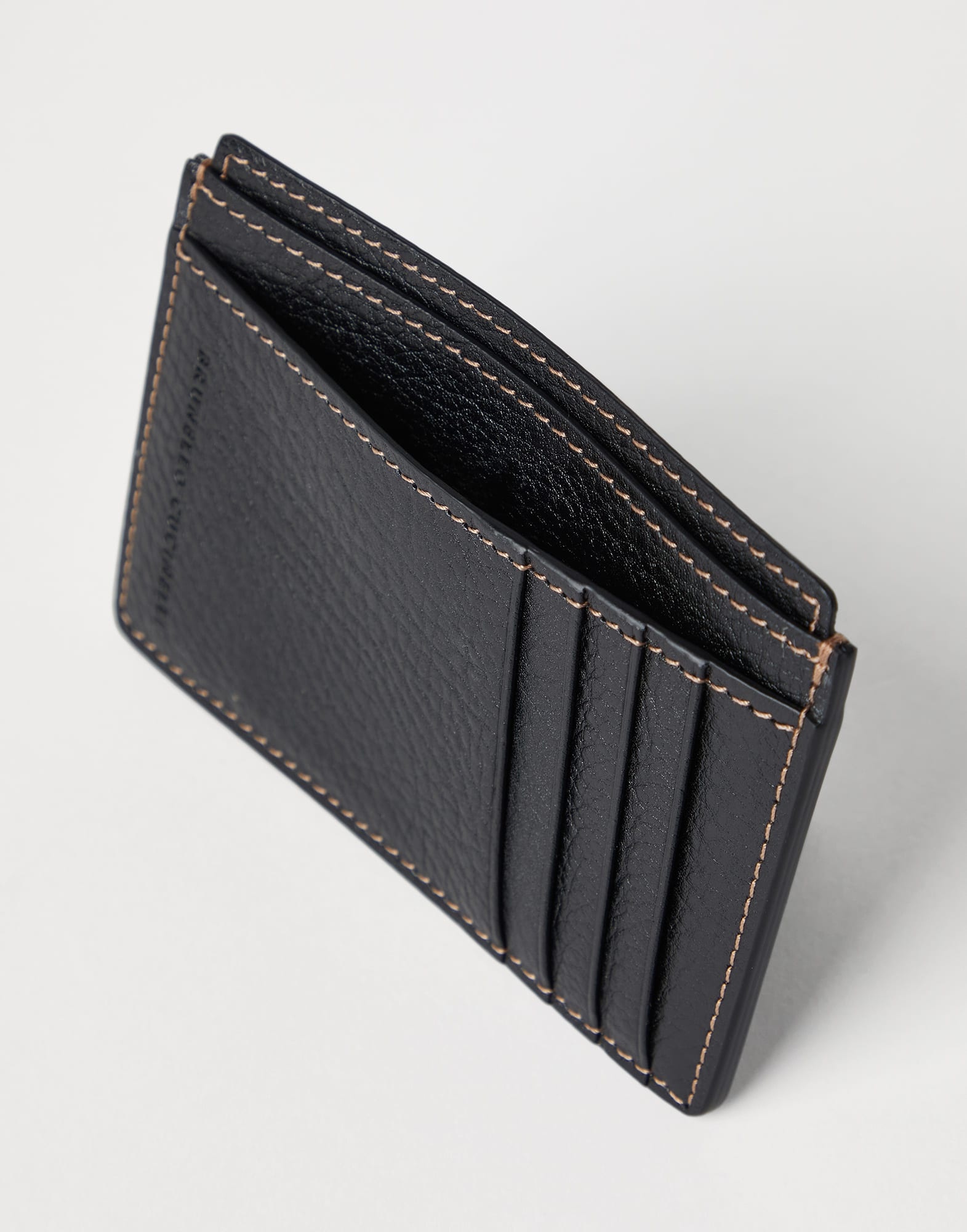 Grained calfskin slim card holder - 3