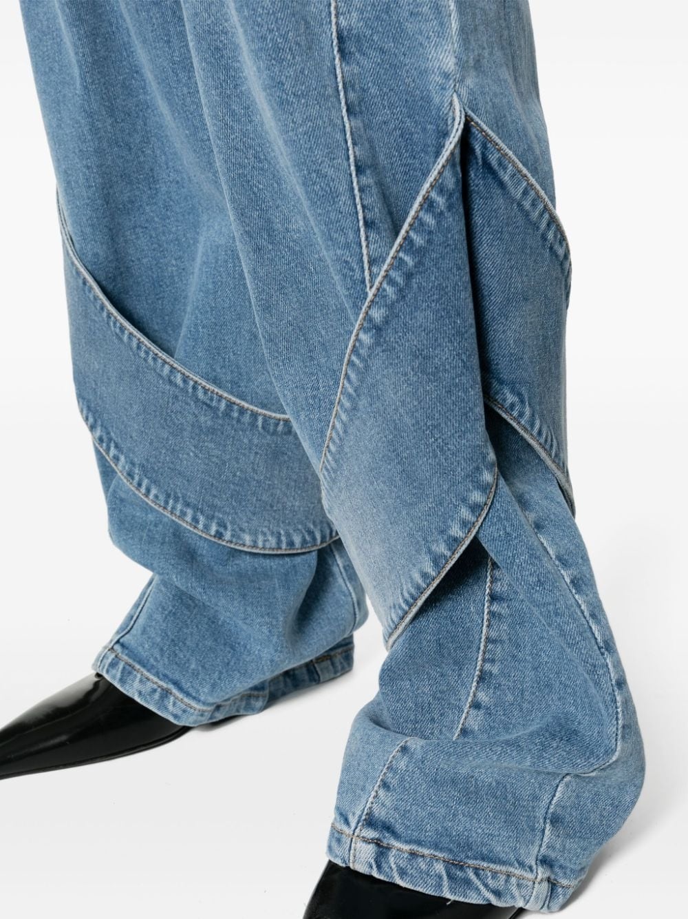 low-rise straight-leg jeans - 5