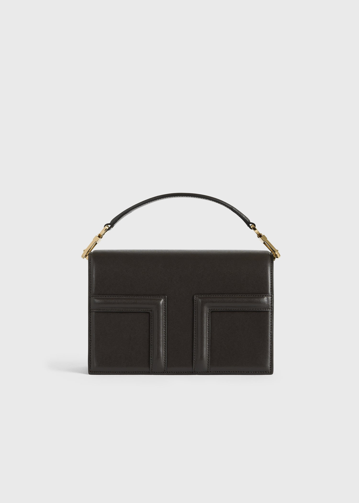 Mini T-Flap leather bag bark - 11