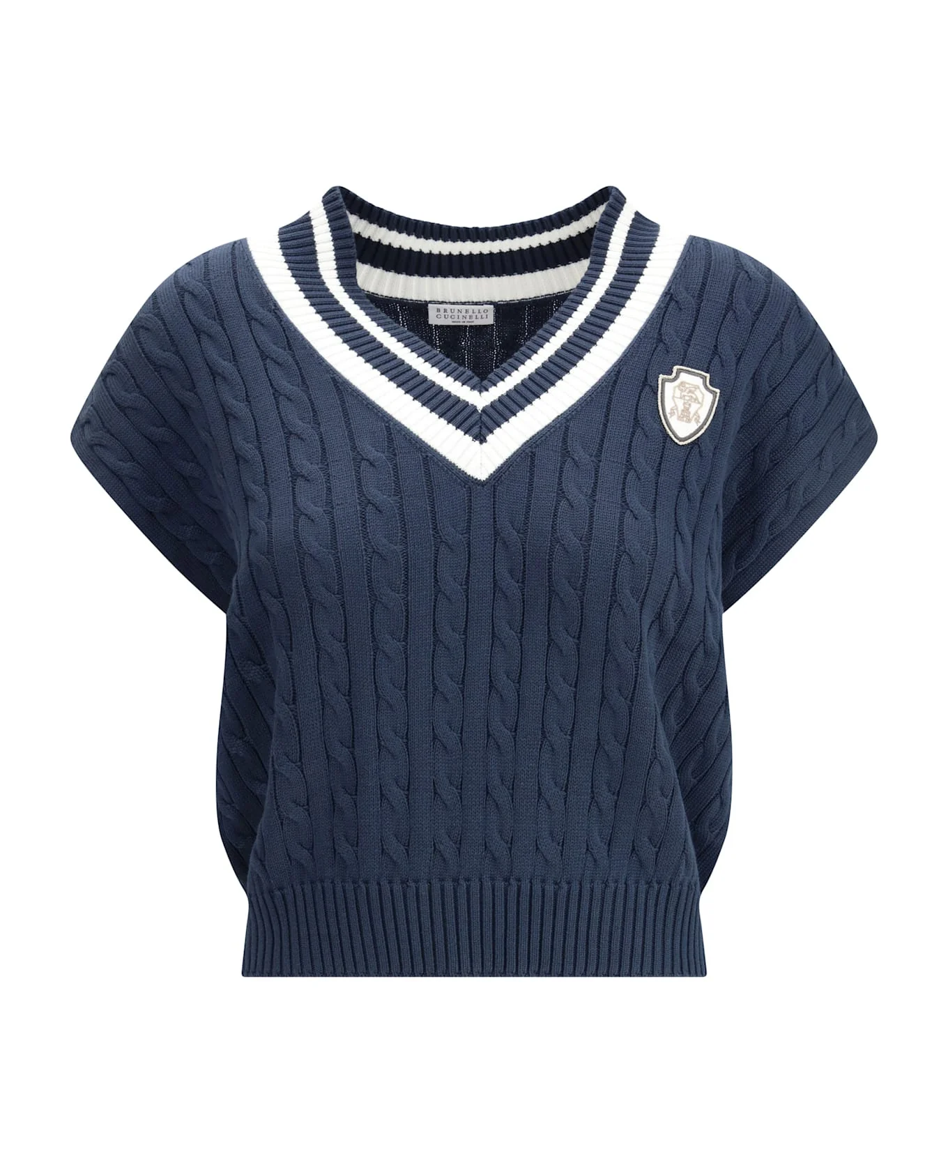 Aran-patterned Vest - 1