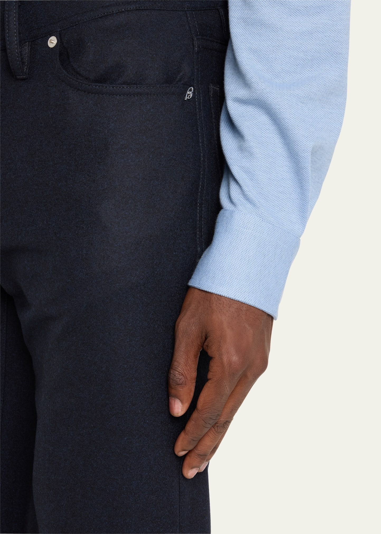Men's Meribel Wool Flannel 5-Pocket Pants - 5
