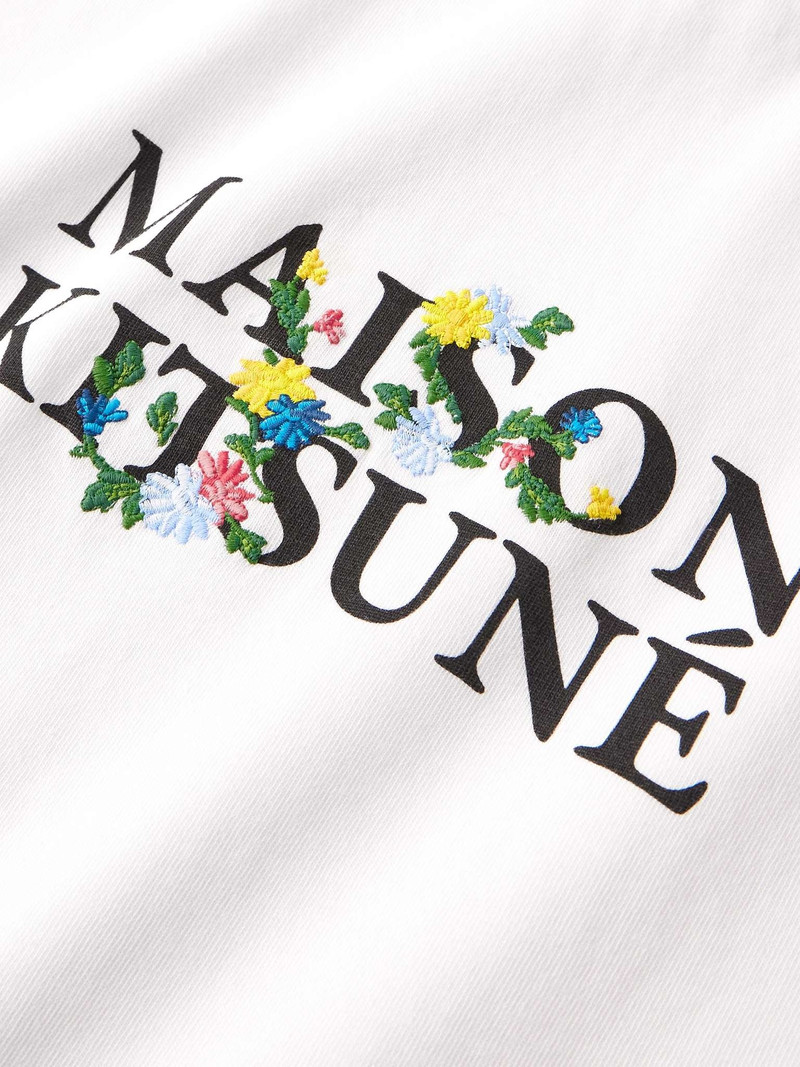 Embroidered Logo-Print Cotton-Jersey T-Shirt 5