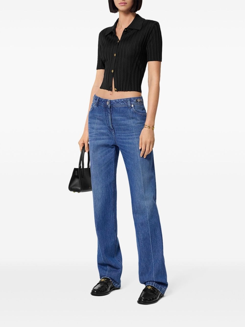 button-up knitted shirt - 2