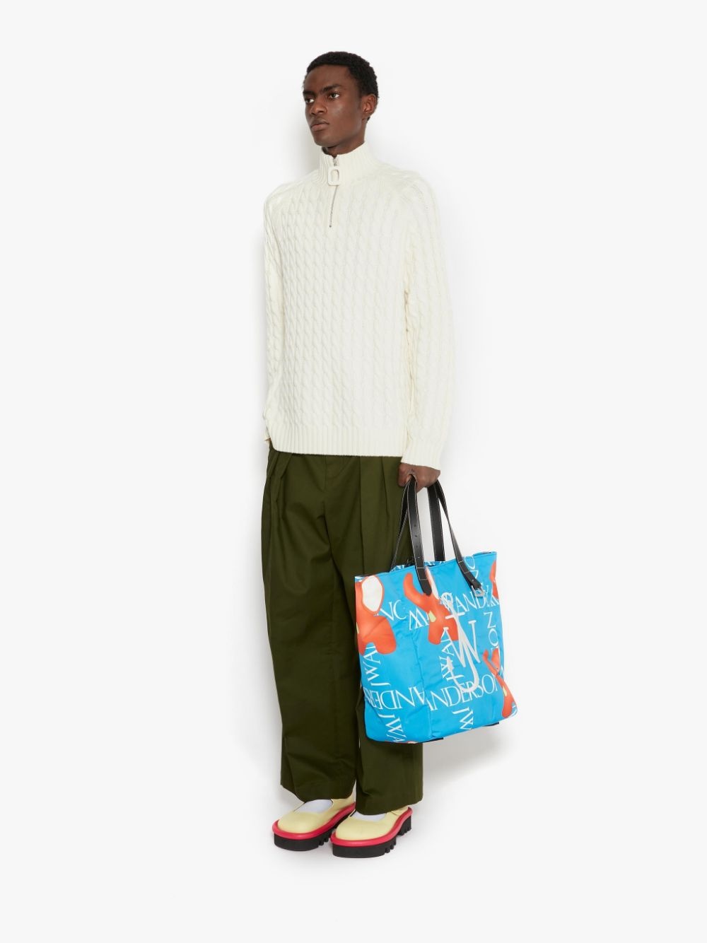 CABLE KNIT HENLEY JUMPER - 3