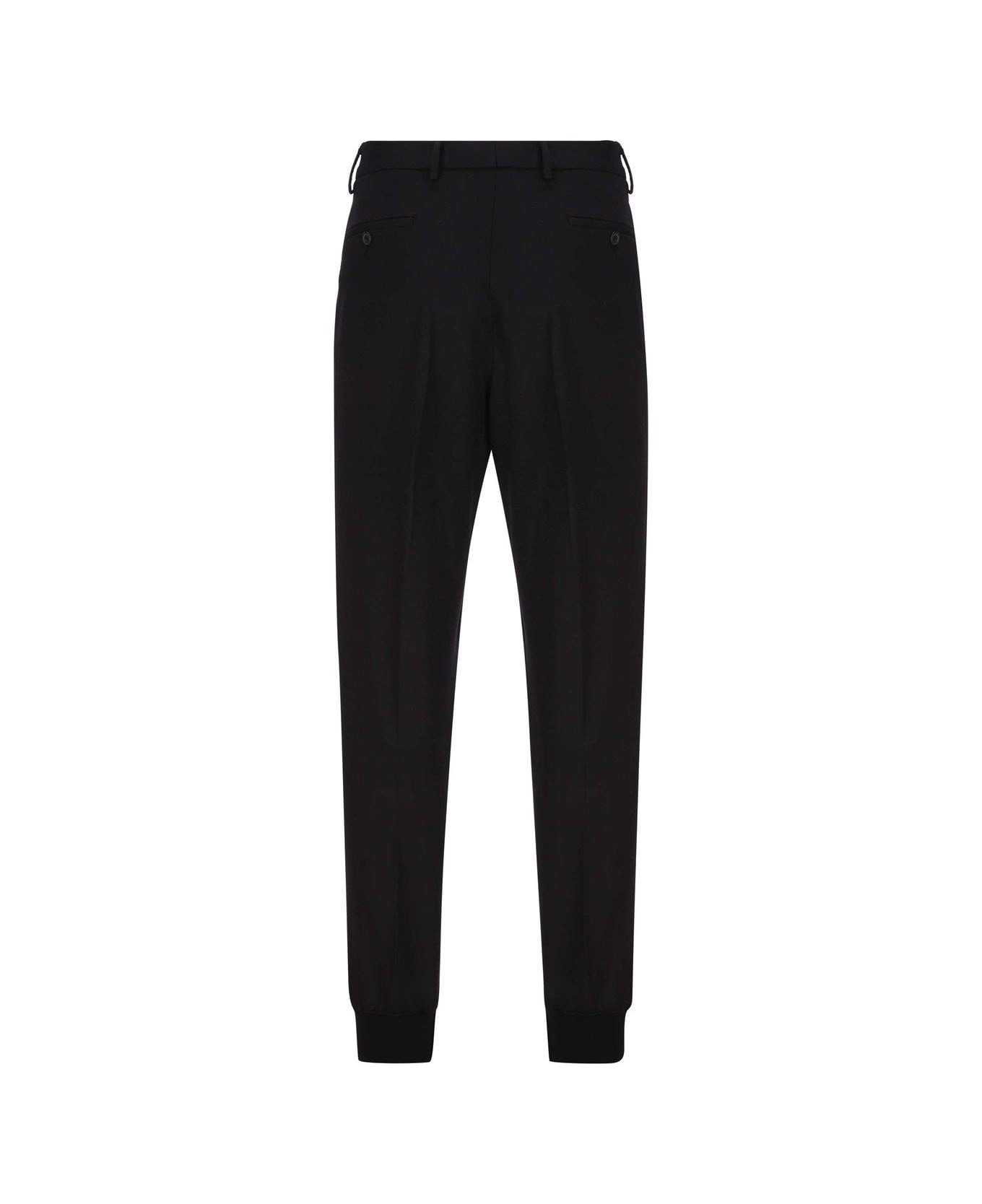 Buttoned Tapered Leg Pants - 2