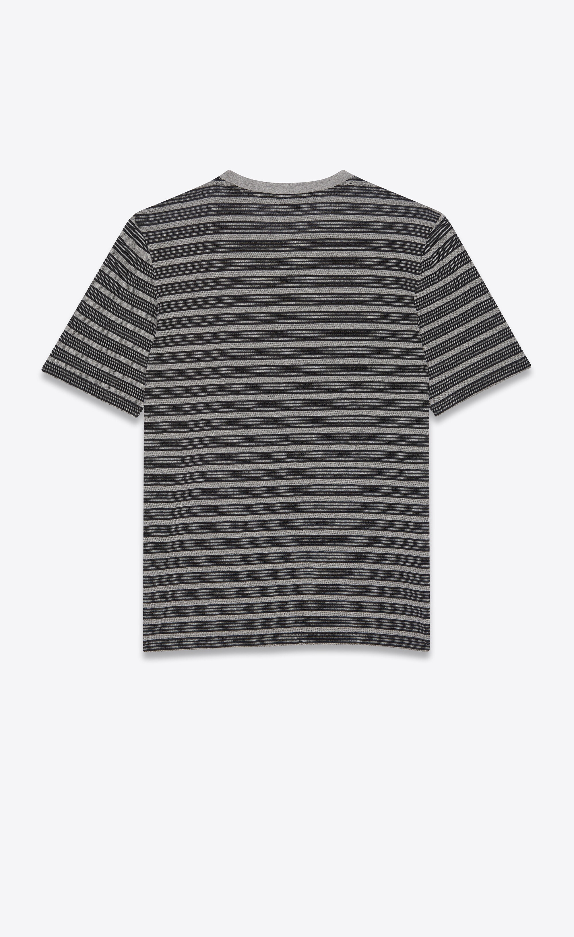 monogram classic t-shirt in striped jersey - 2