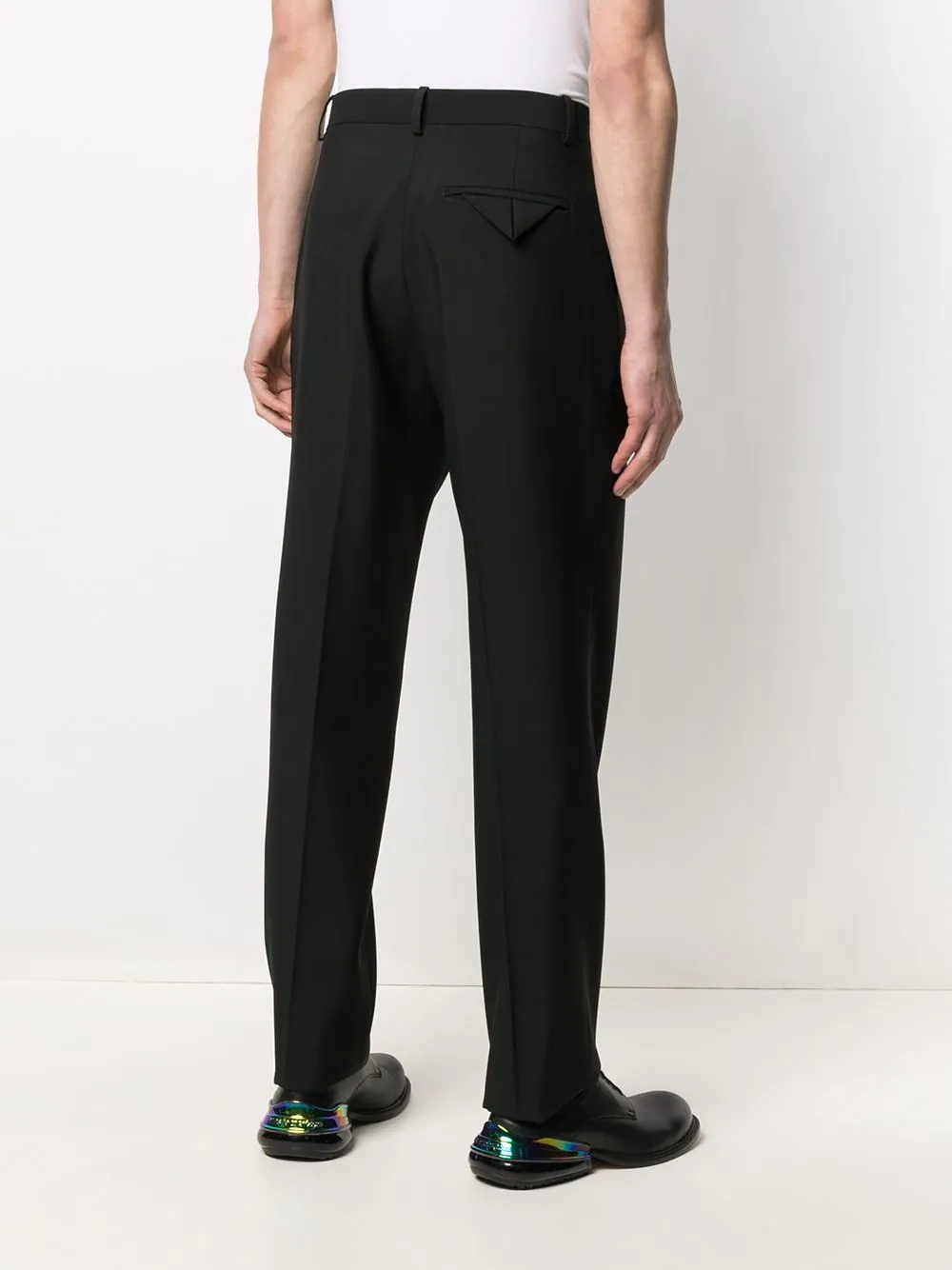 pressed-crease tailored trousers - 4