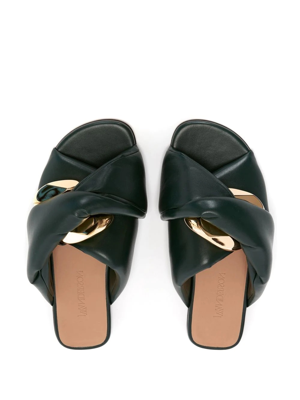 Chain Twist faux-leather sandals - 3