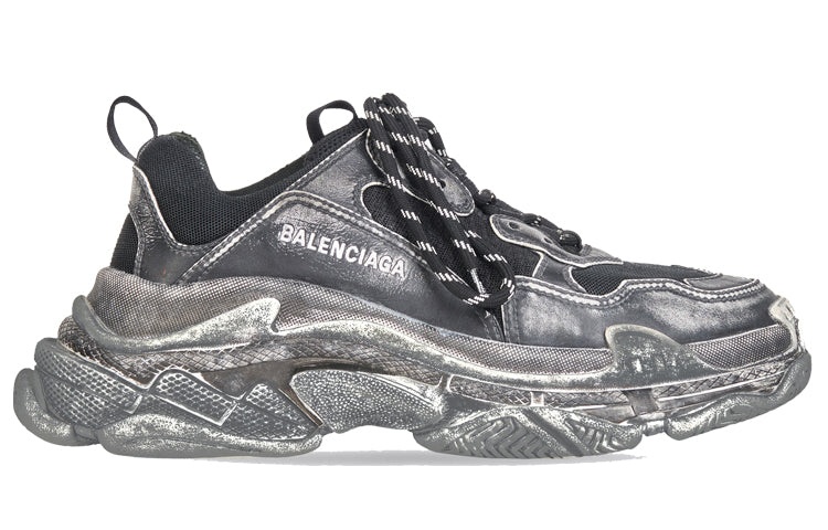 (WMNS) Balenciaga Triple S Sneaker 'Faded Black' 524039W3CN31000 - 2