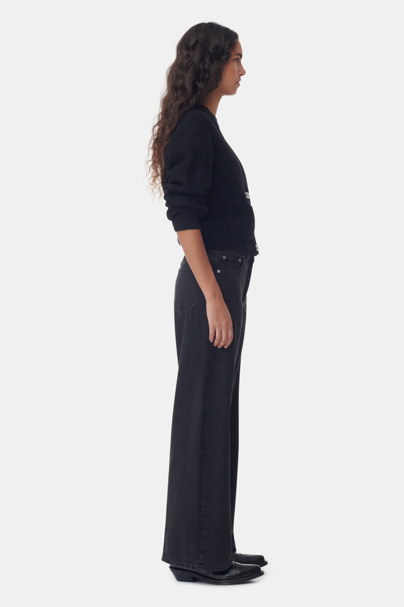 WASHED BLACK JOEZY JEANS - 3