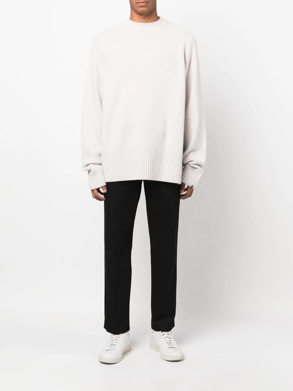 Mama crew-neck cashmere jumper - 2