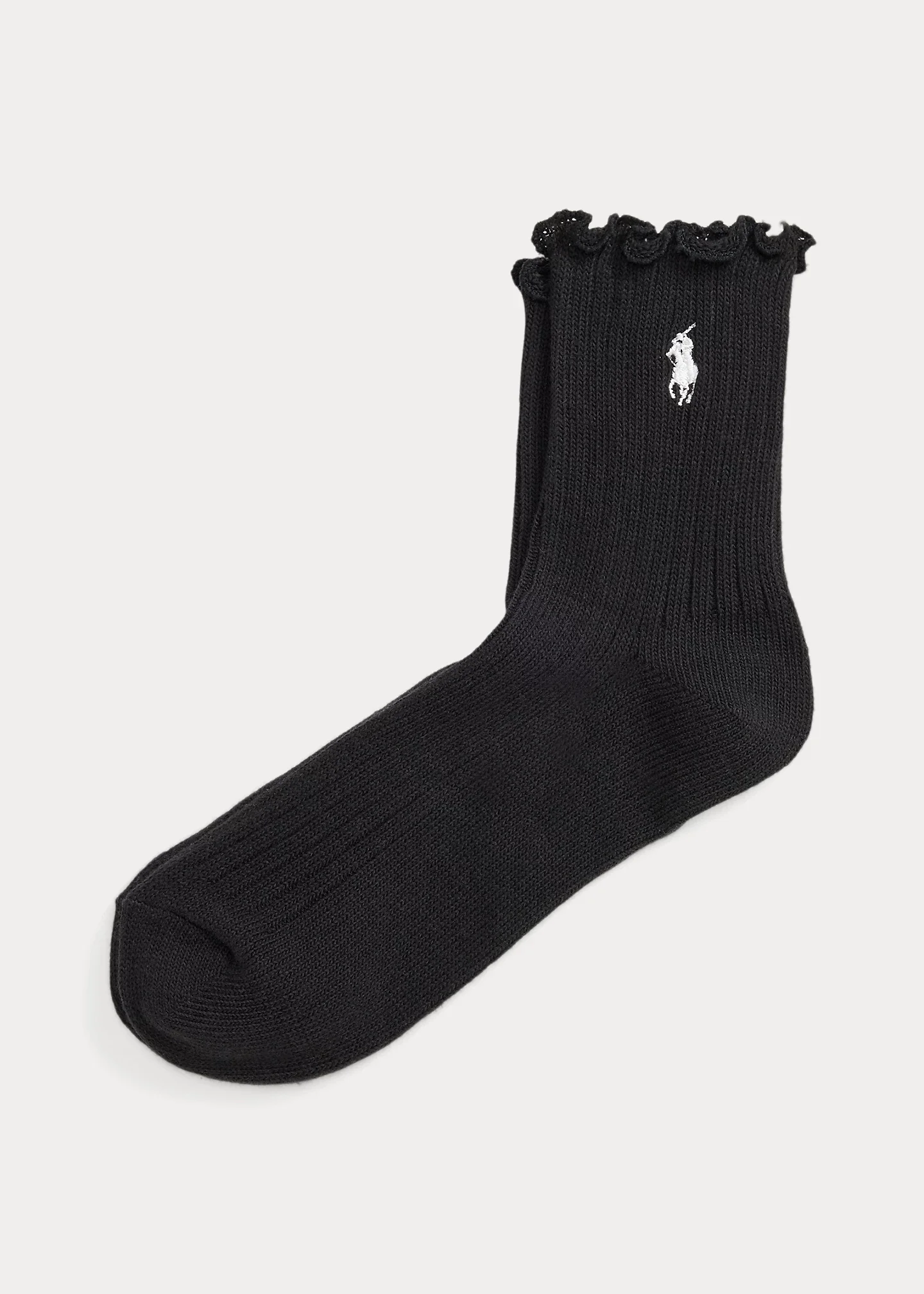 Ruffled-Cuff Ankle Socks - 1