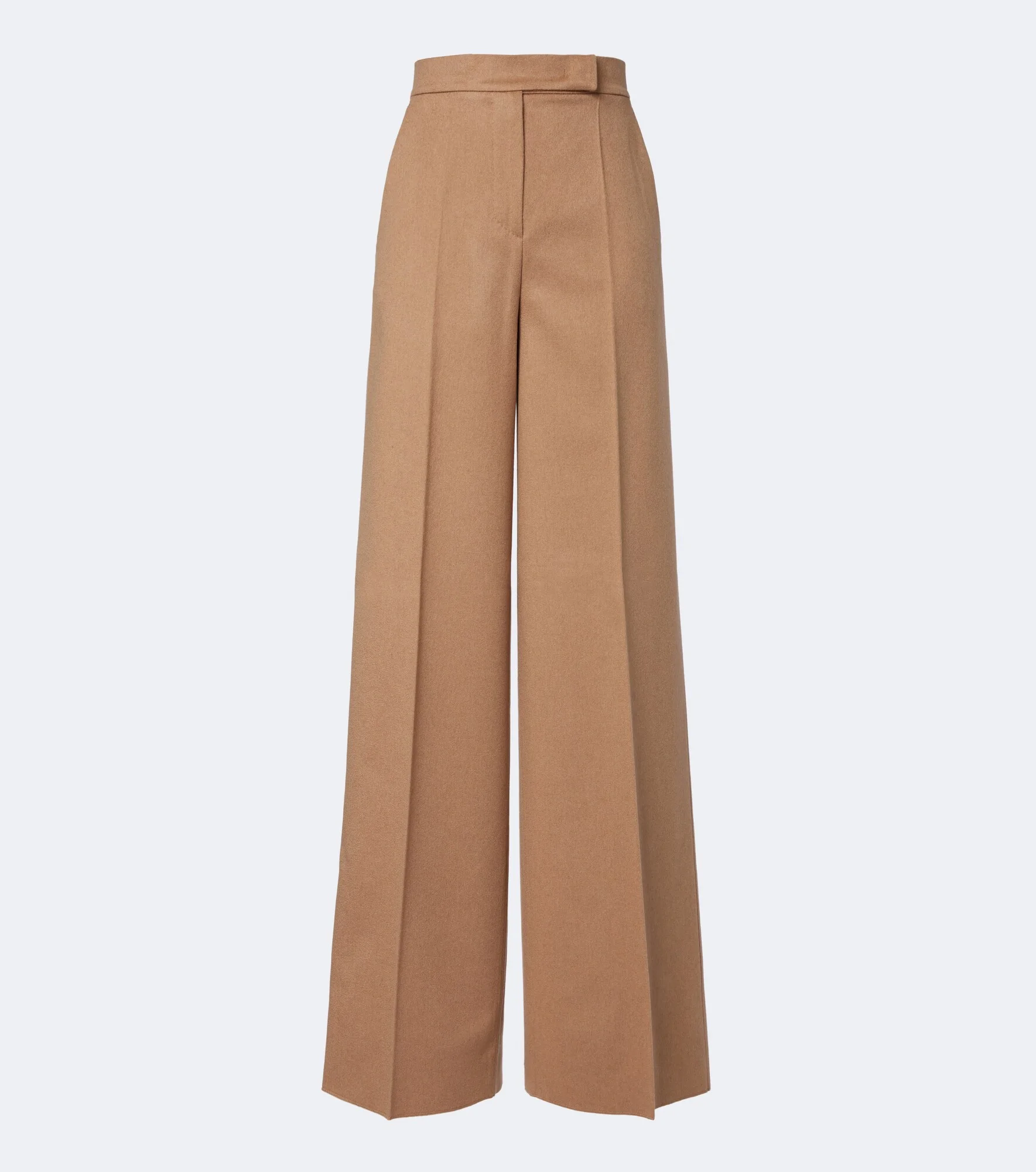 Camel hair wide-leg pants - 1