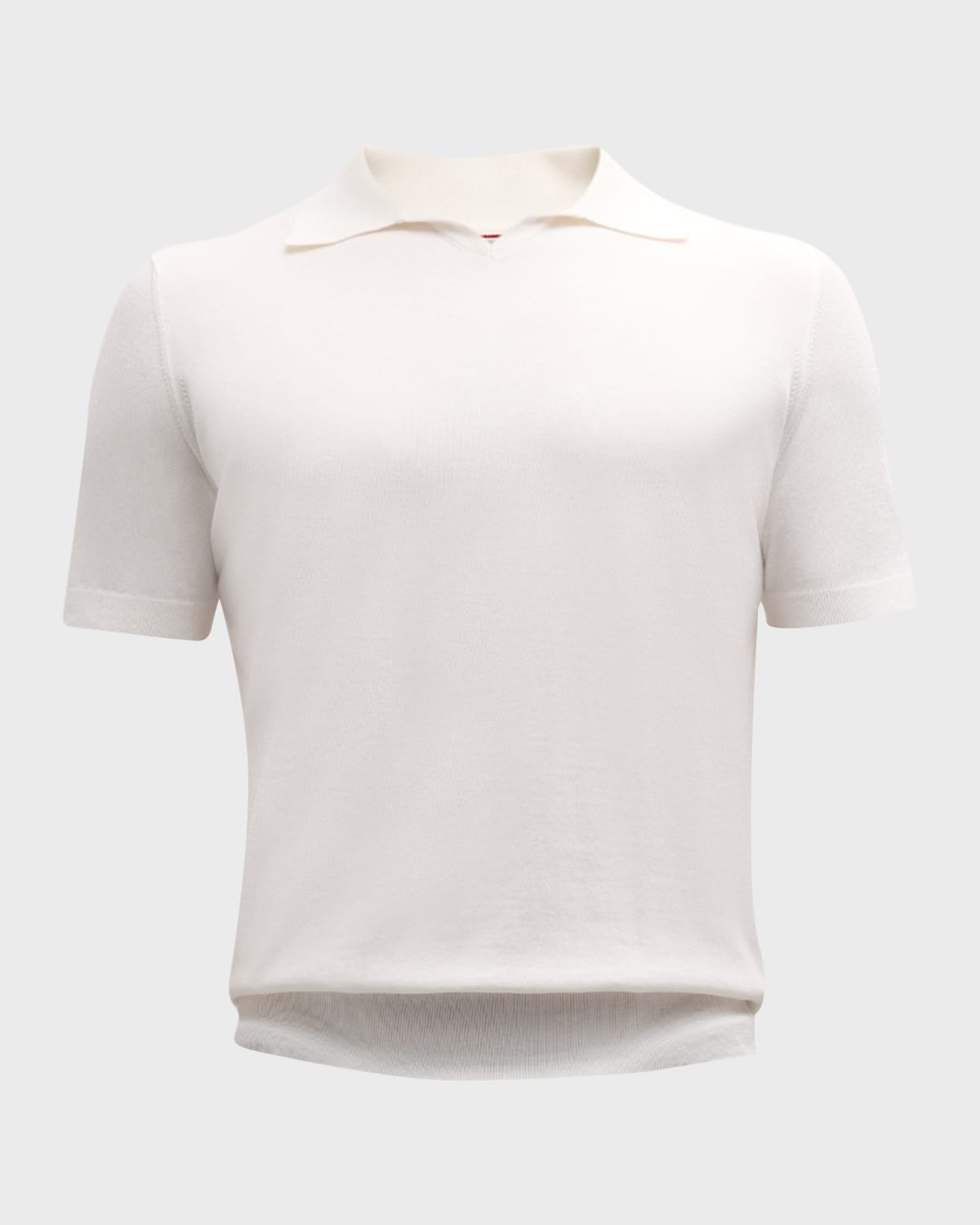 Men's Cotton Knit Johnny Collar Polo Shirt - 1