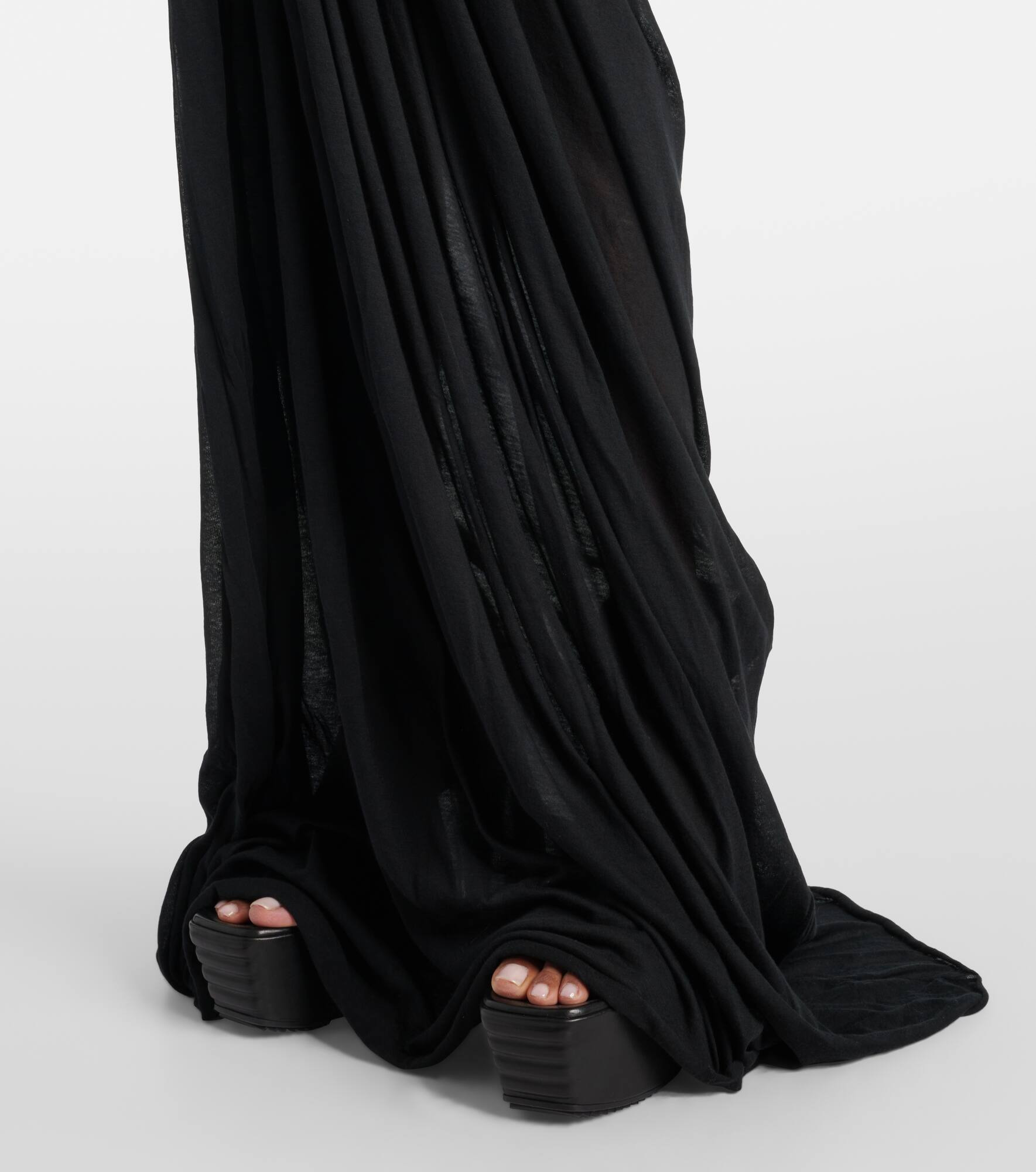 Radiance gathered cotton bustier gown - 5