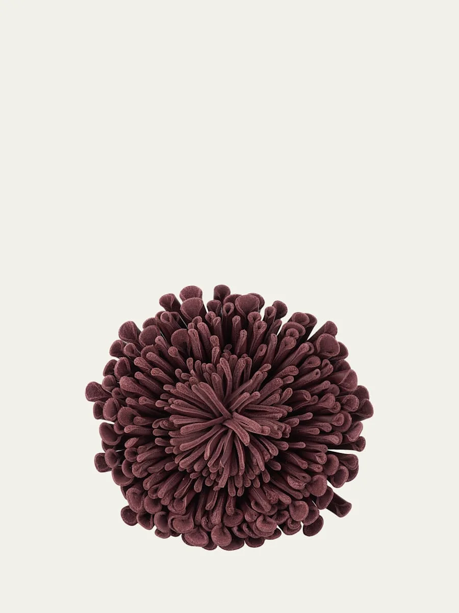 Leather Flower Choker - 1