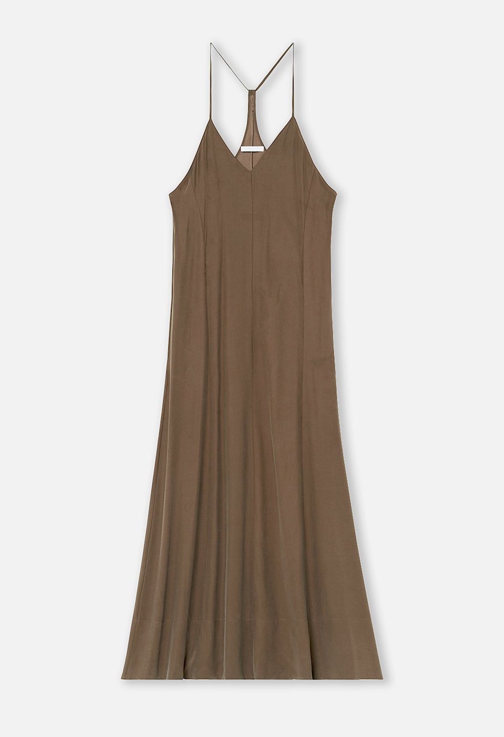 SILK RACERBACK MIDI DRESS - 1