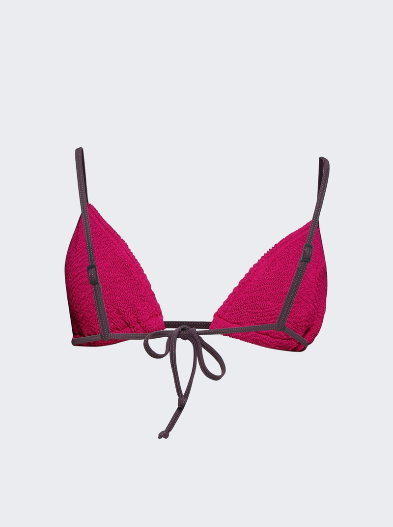 bond-eye Contrast Luana Triangle Bikini Top Magenta Recycled outlook