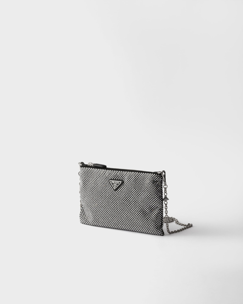 Prada Mini crystal-studded bag with shoulder strap outlook