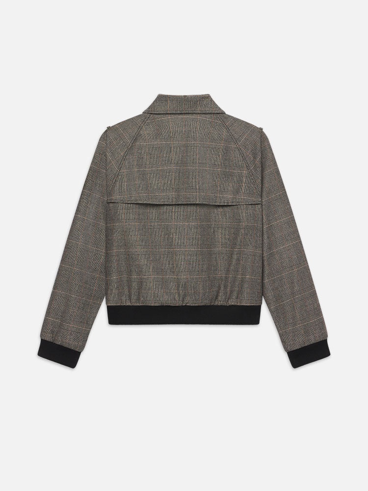 Modern Bomber Jacket in Brown Multi - 4