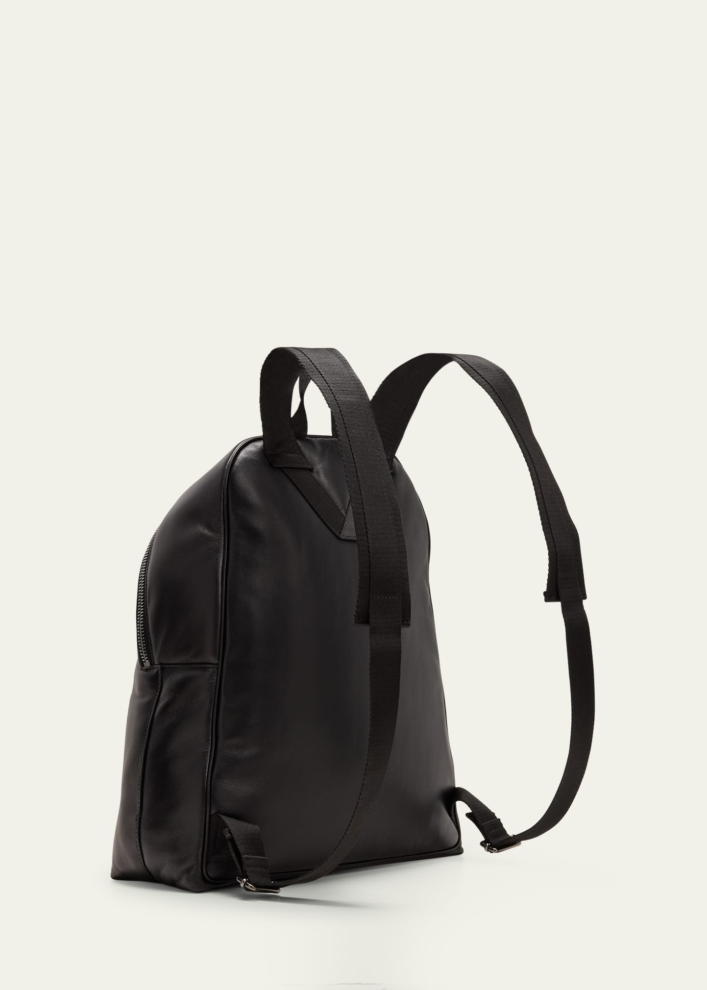 Men's Noir Leather Backpack - 3