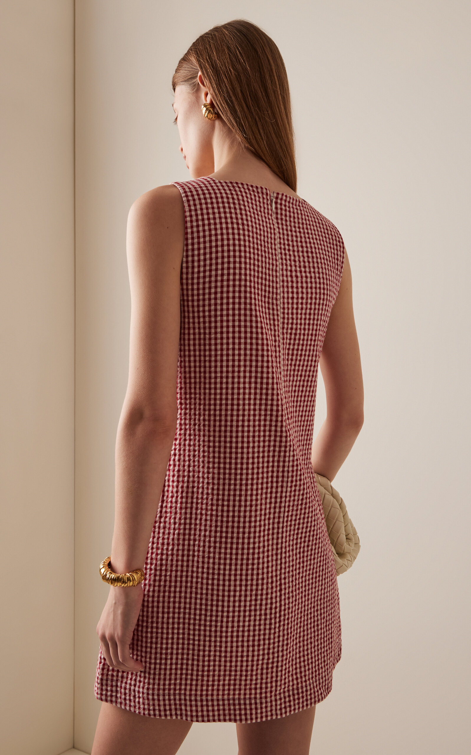 Emma Cotton Mini Dress red - 4