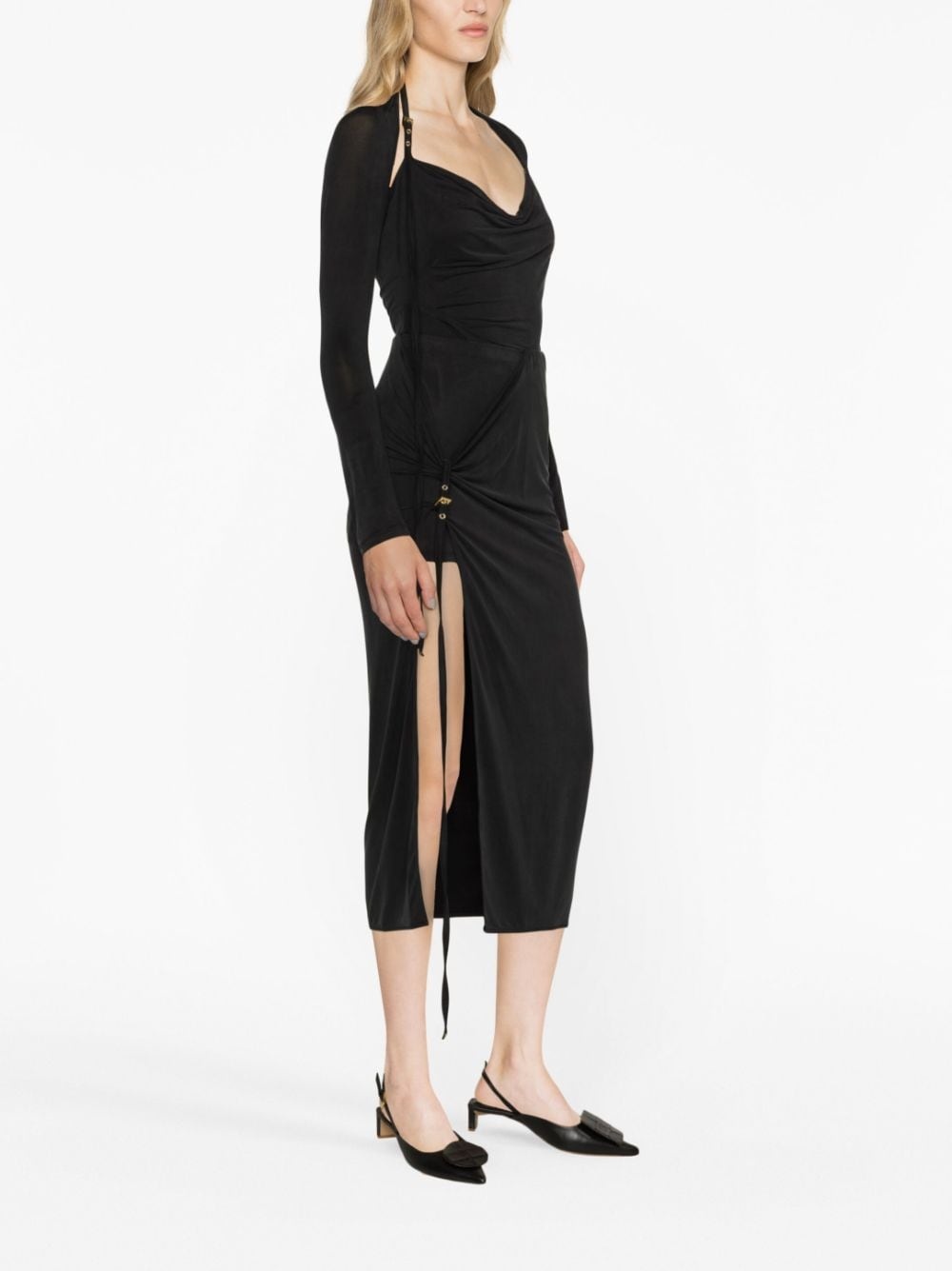 La jupe pareo Croissant midi skirt - 3