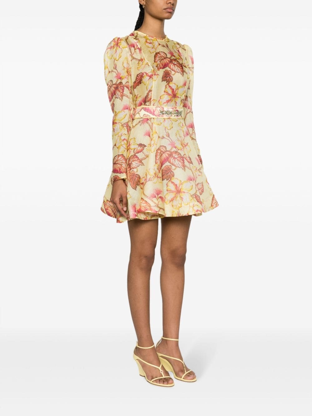 Hibiscus floral-print minidress - 3