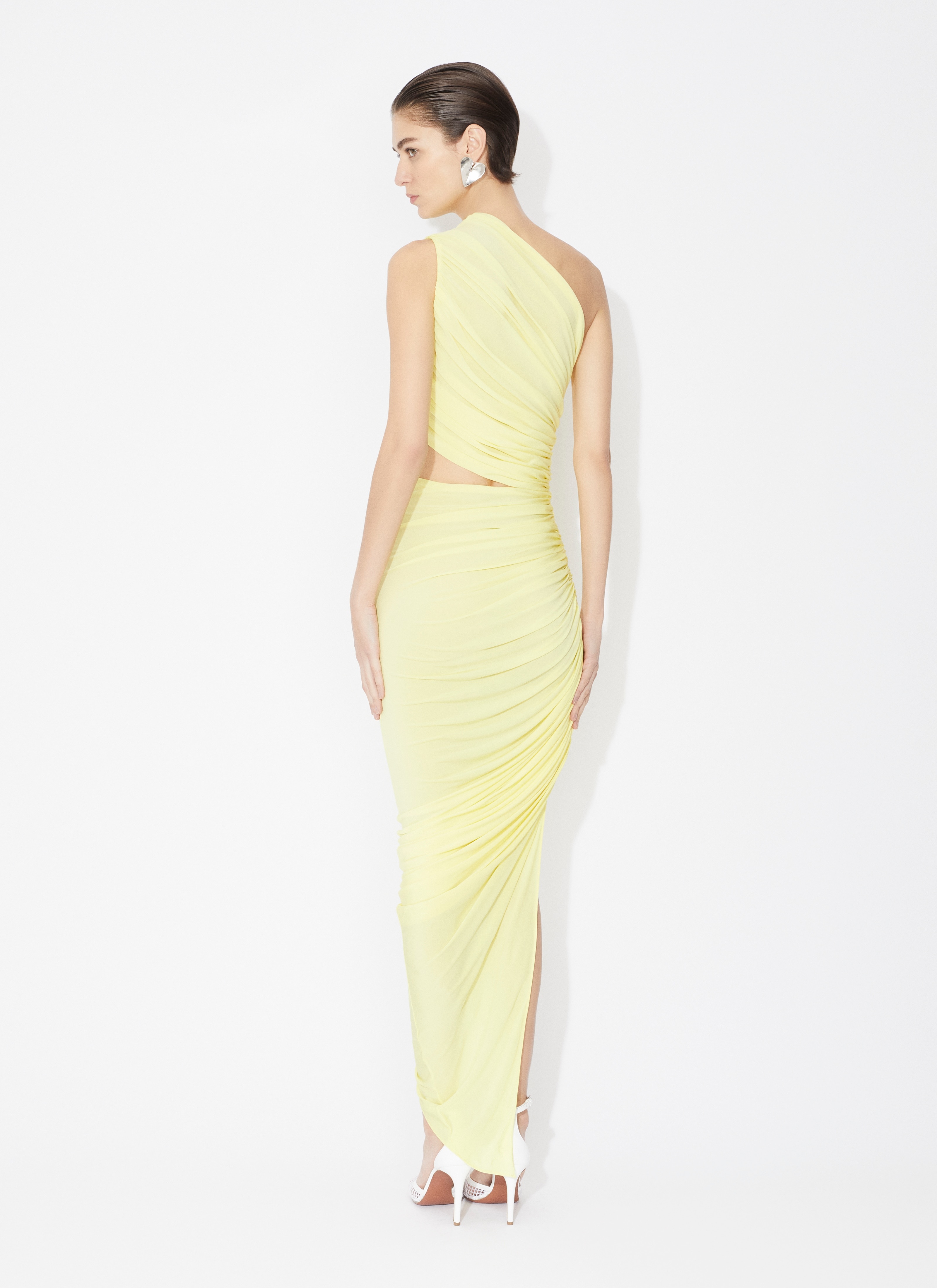 ASYMMETRICAL SECOND SKIN CUT-OUT DRESS - 3