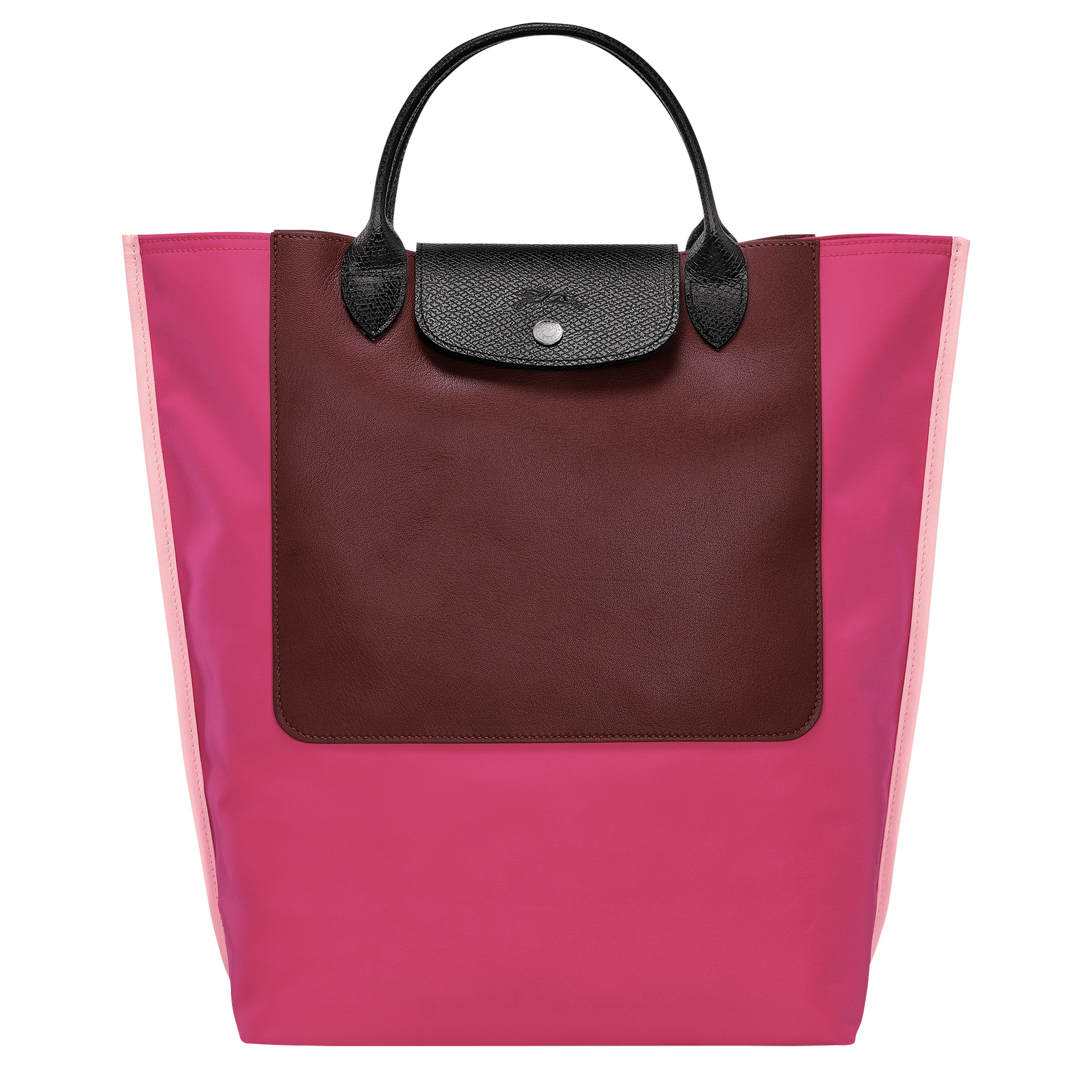 Cabas Longchamp M Tote bag Magenta - Canvas - 1