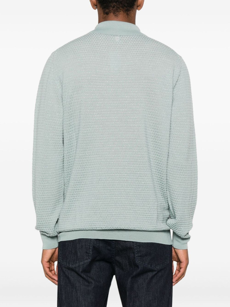 zip-neck polo shirt 4