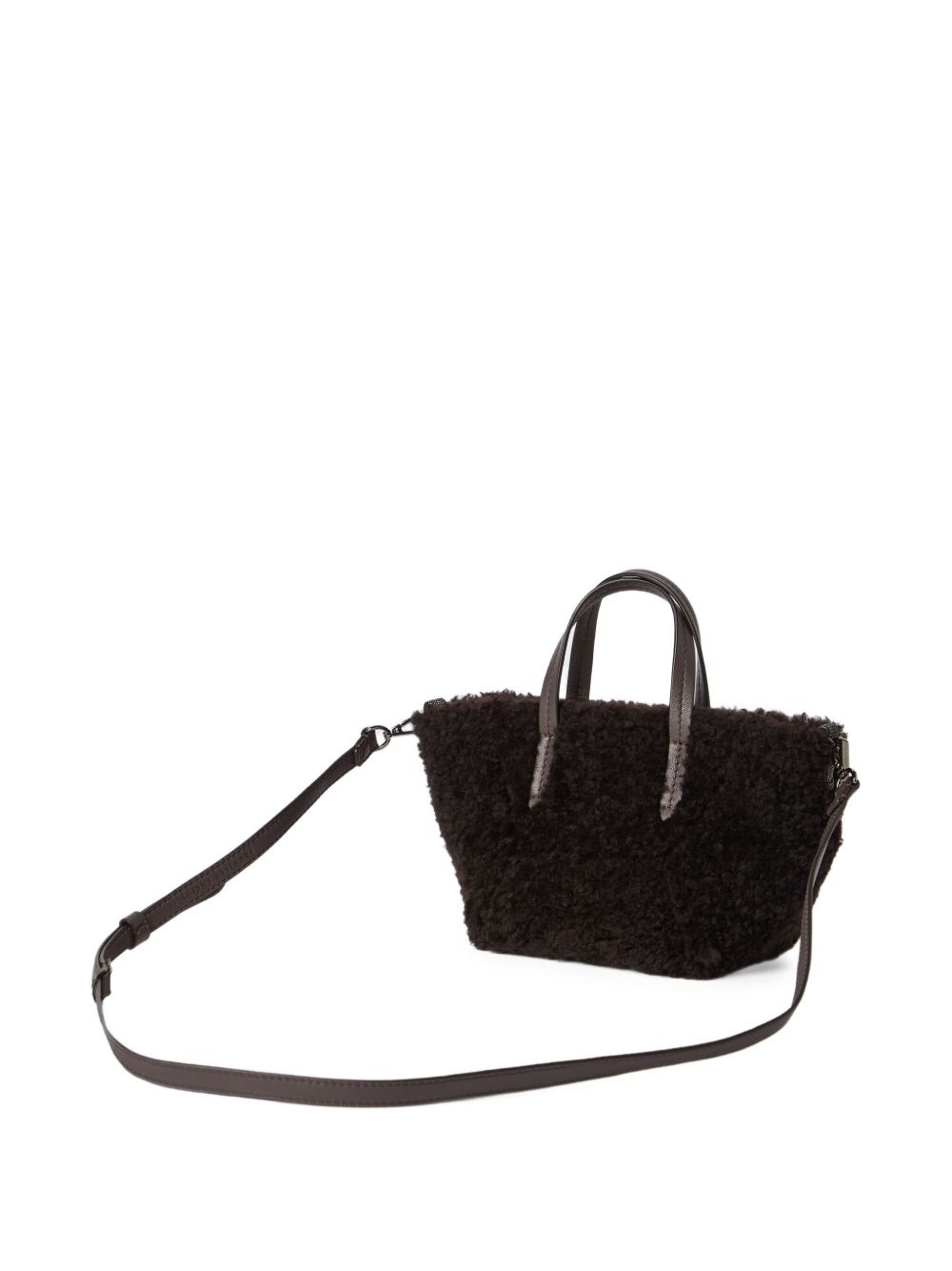 shearling tote bag - 3