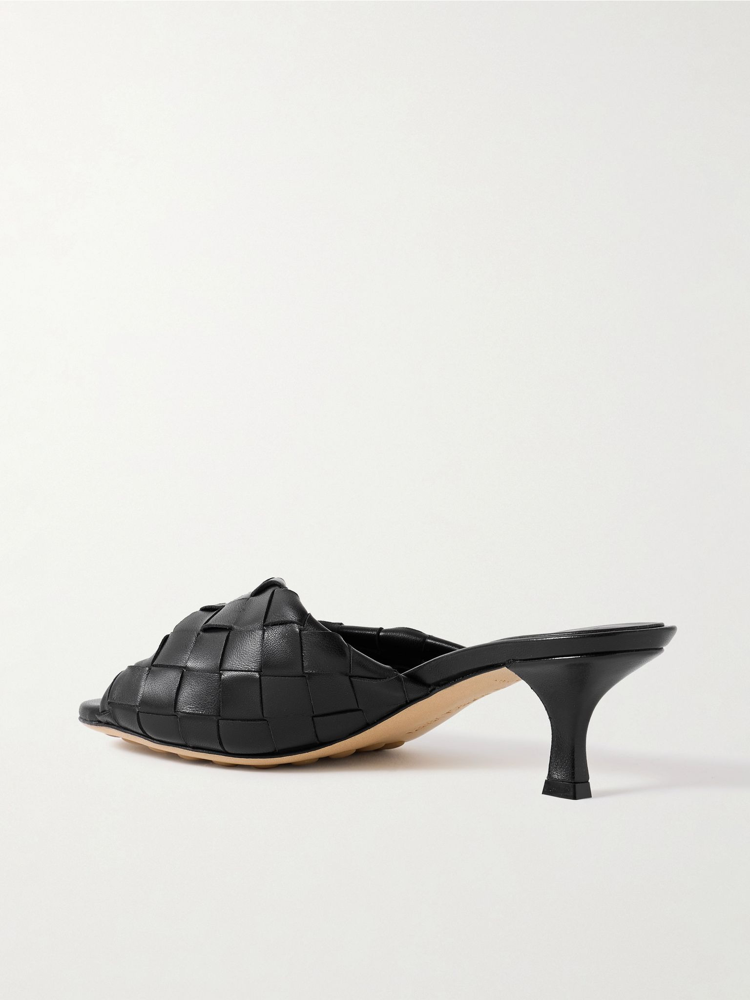 Blink twisted intrecciato leather mules Black - 3