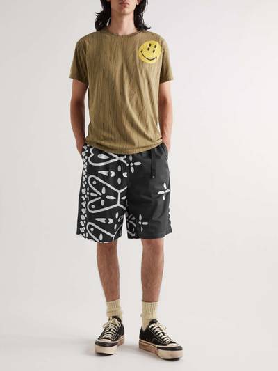 Kapital Straight-Leg Printed Combed Cotton-Twill Shorts outlook