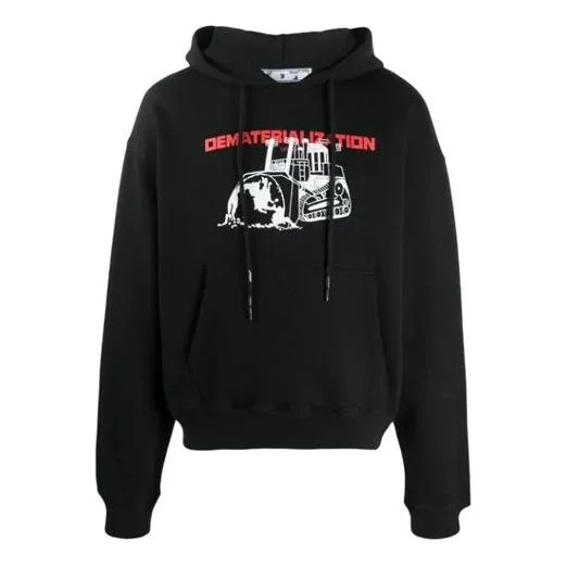 Off-White SS21 Dematerialization Logo Printing Black OMBB037R21FLE0041025 - 1