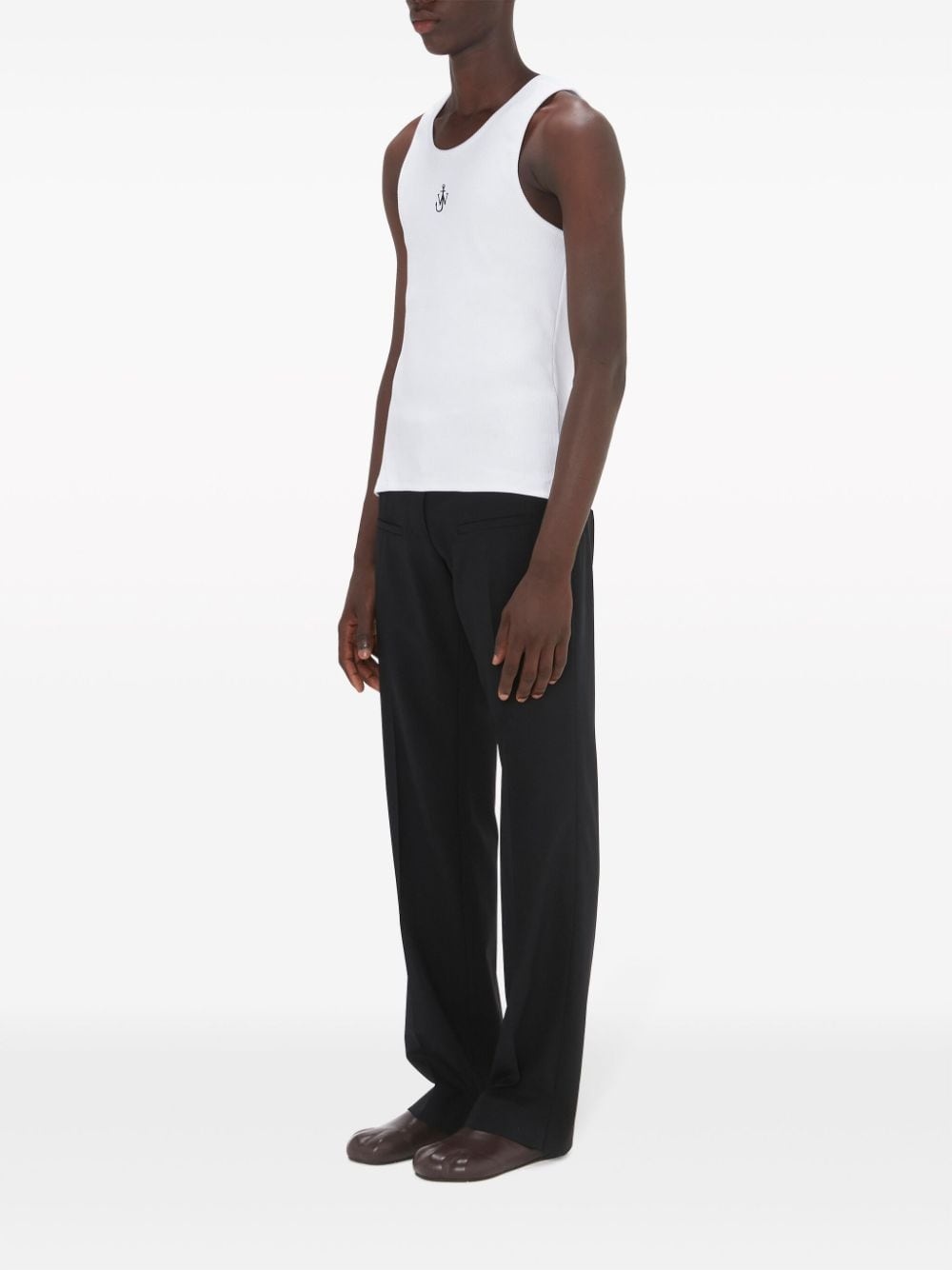 Anchor logo-embroidered tank top - 3