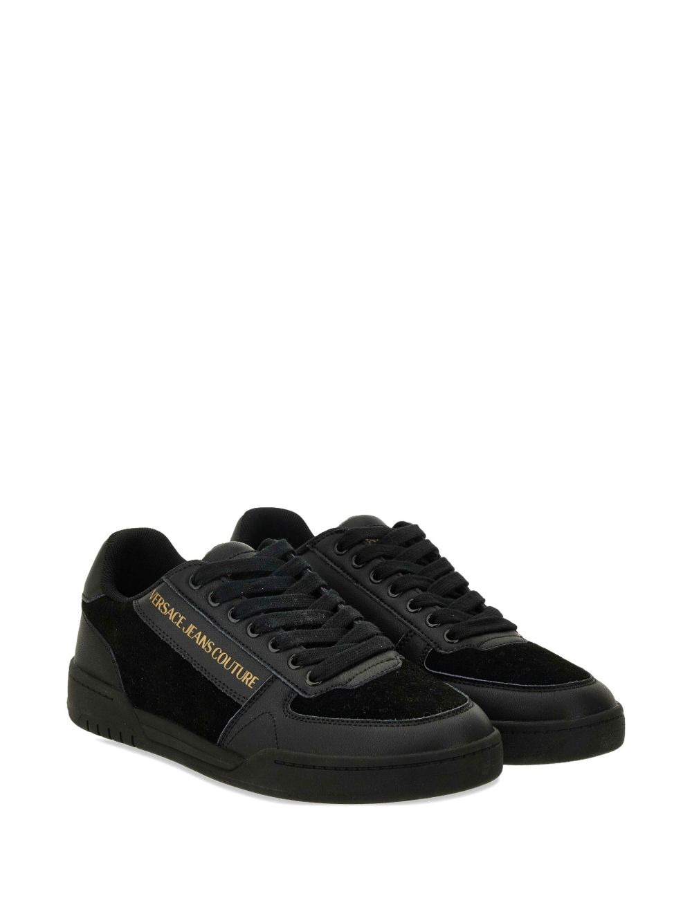 logo leather sneakers - 2