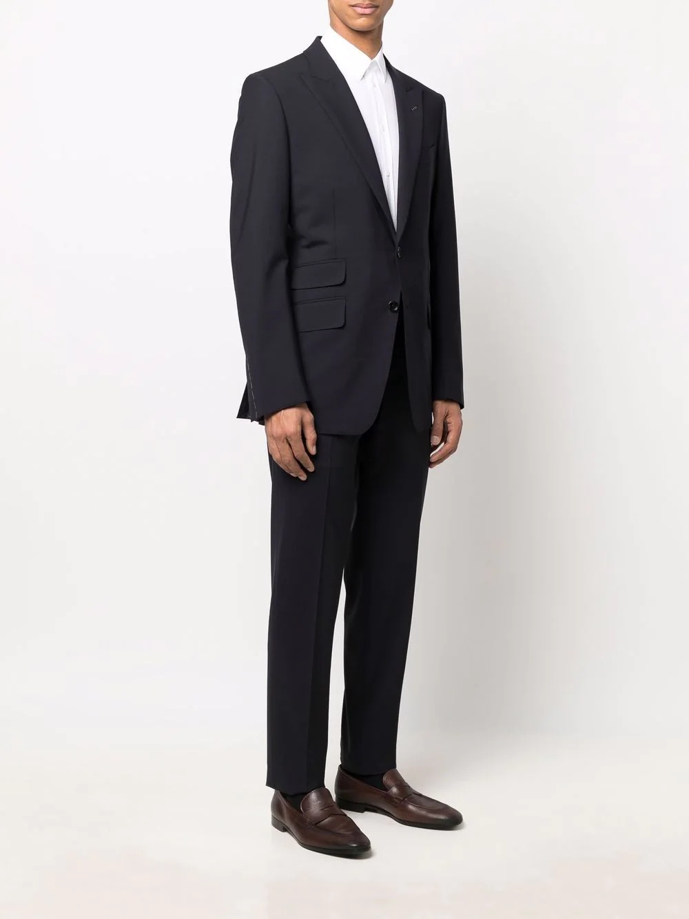 single-breasted wool suit - 3