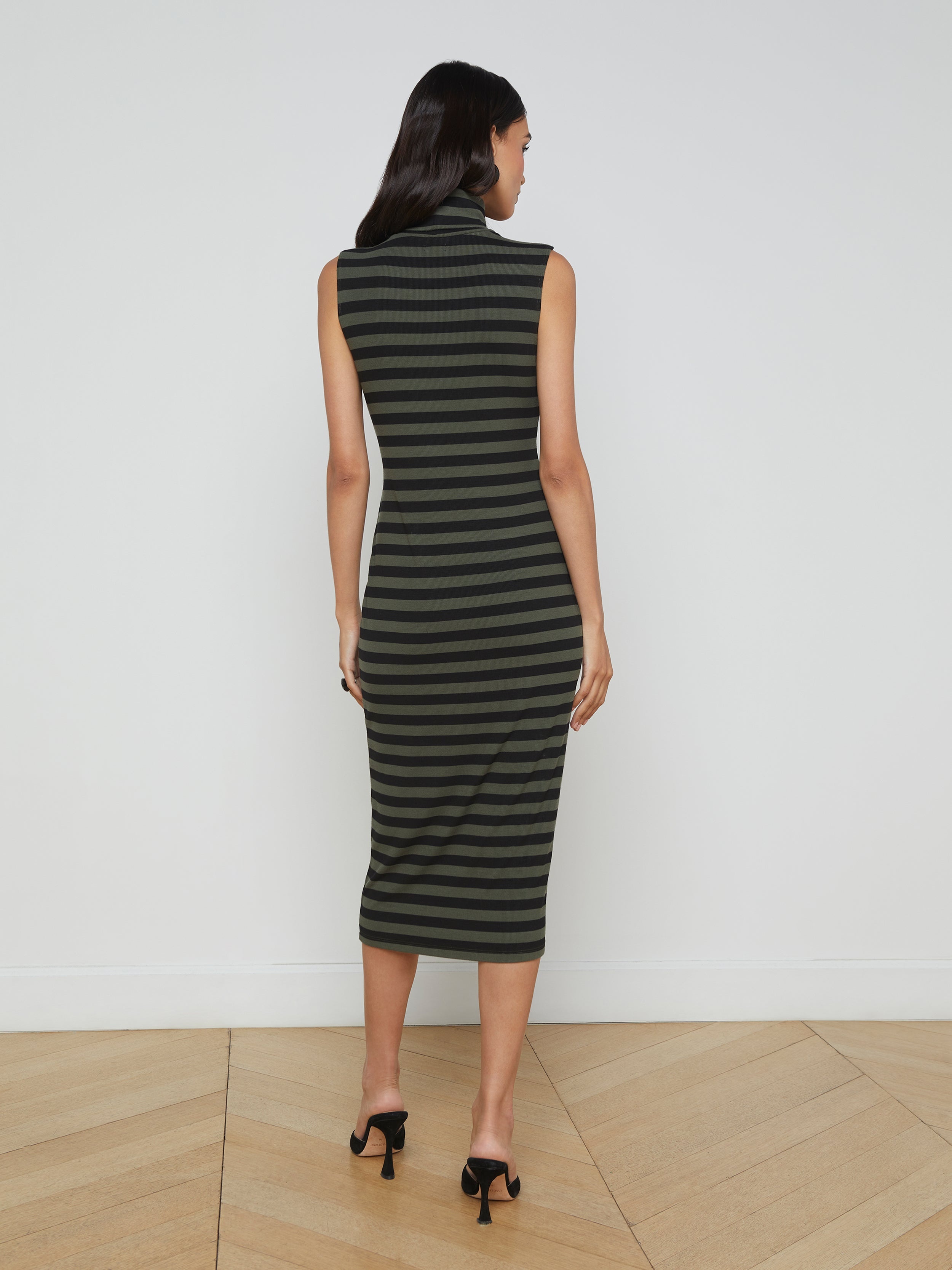 Brita Striped Turtleneck Dress - 4