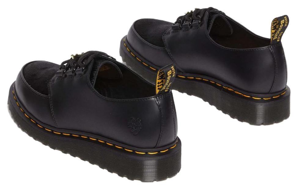 Dr. Martens Ramsey Girls Don't Cry Hair-on Leather Creeper Shoes 'Black' 31789001 - 3