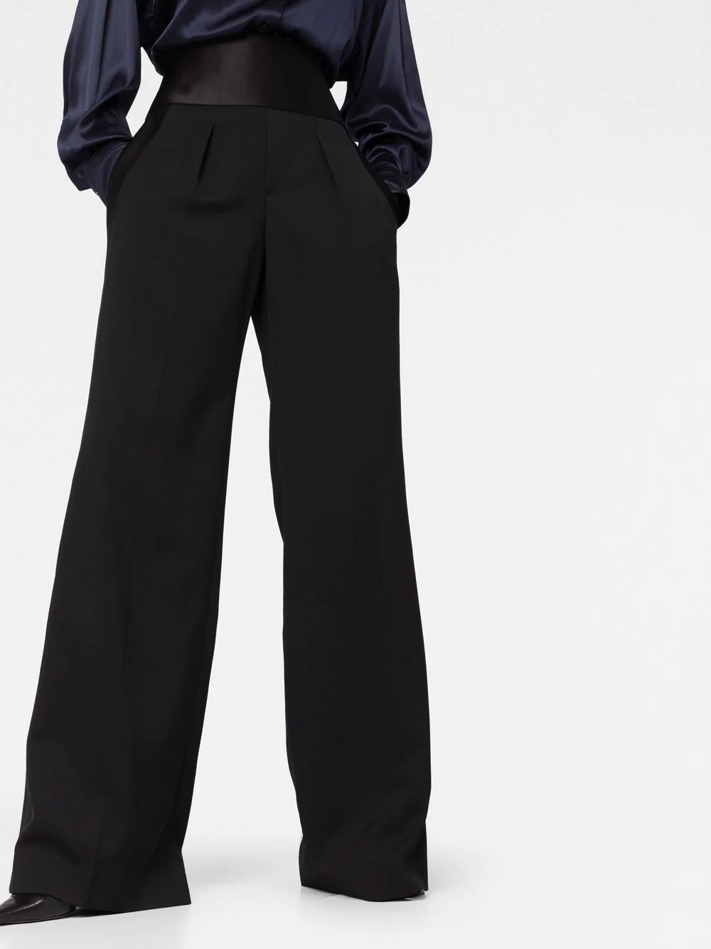wide-leg high-waisted trousers - 3