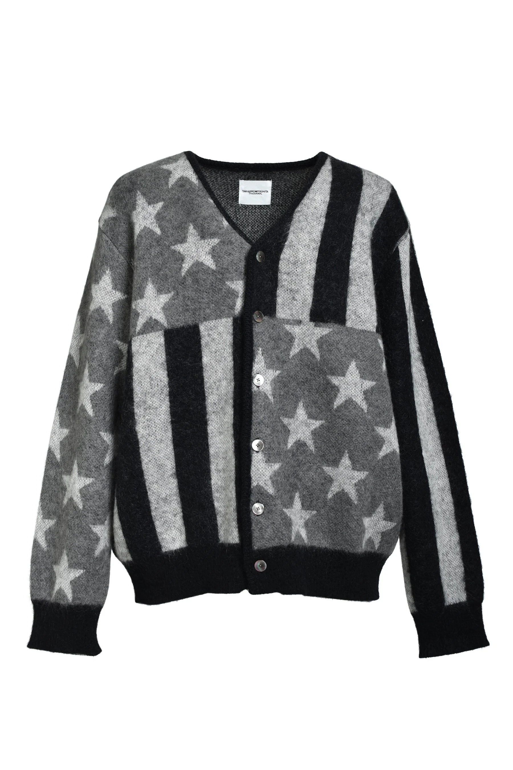 AMERICAN FLAG MOHAIR CARDIGAN / MONO - 1