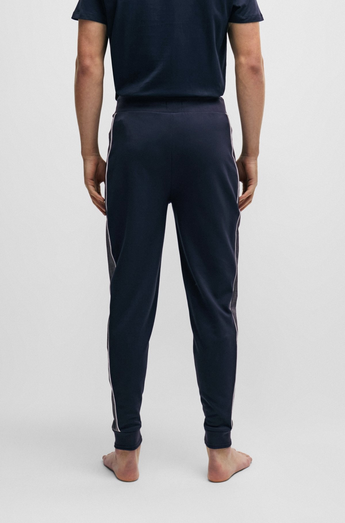 TRACKSUIT BOTTOMS WITH EMBROIDERED LOGO - 4