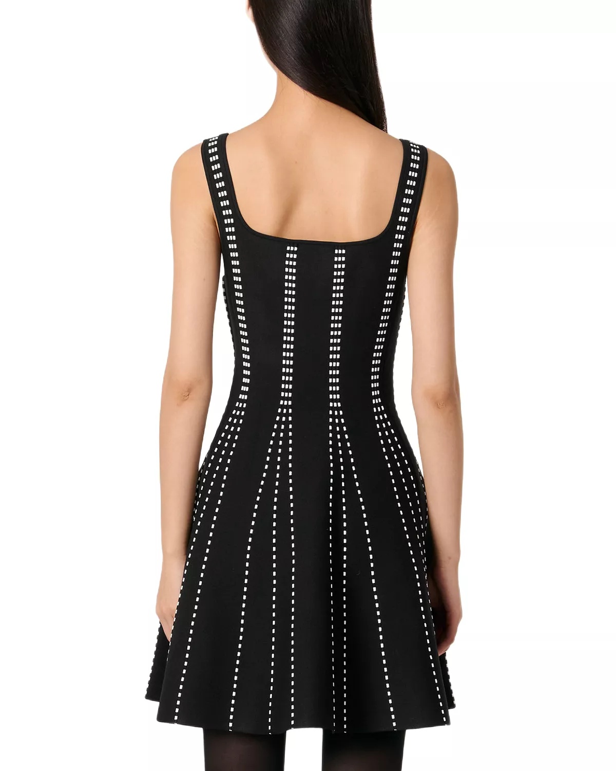 Short Jacquard Knit Dress - 3