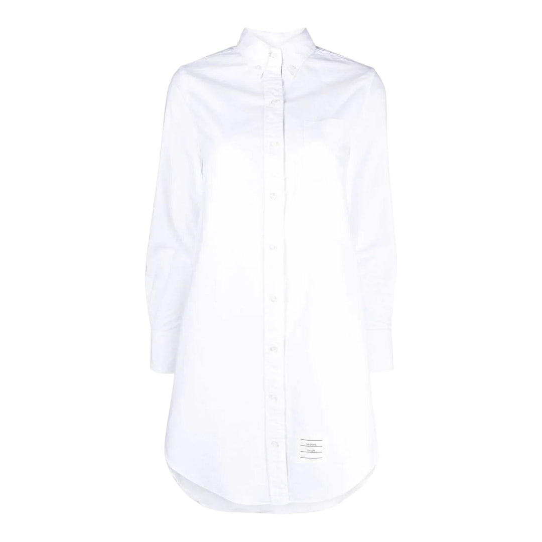 Crinkled Cotton Shirtdress - 1