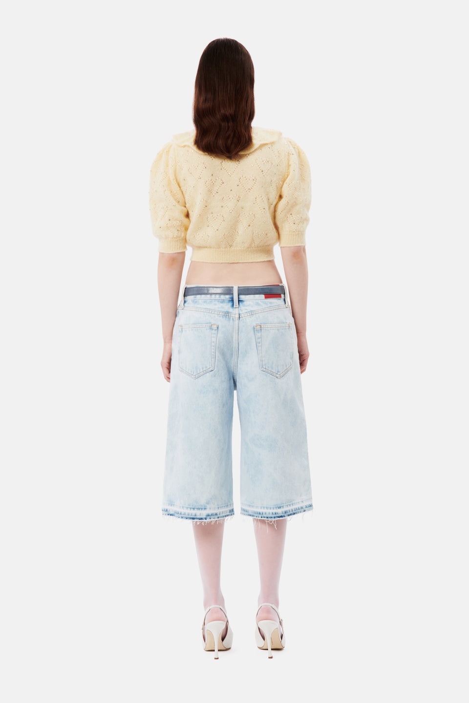 DENIM BERMUDA WITH STUDS - 5