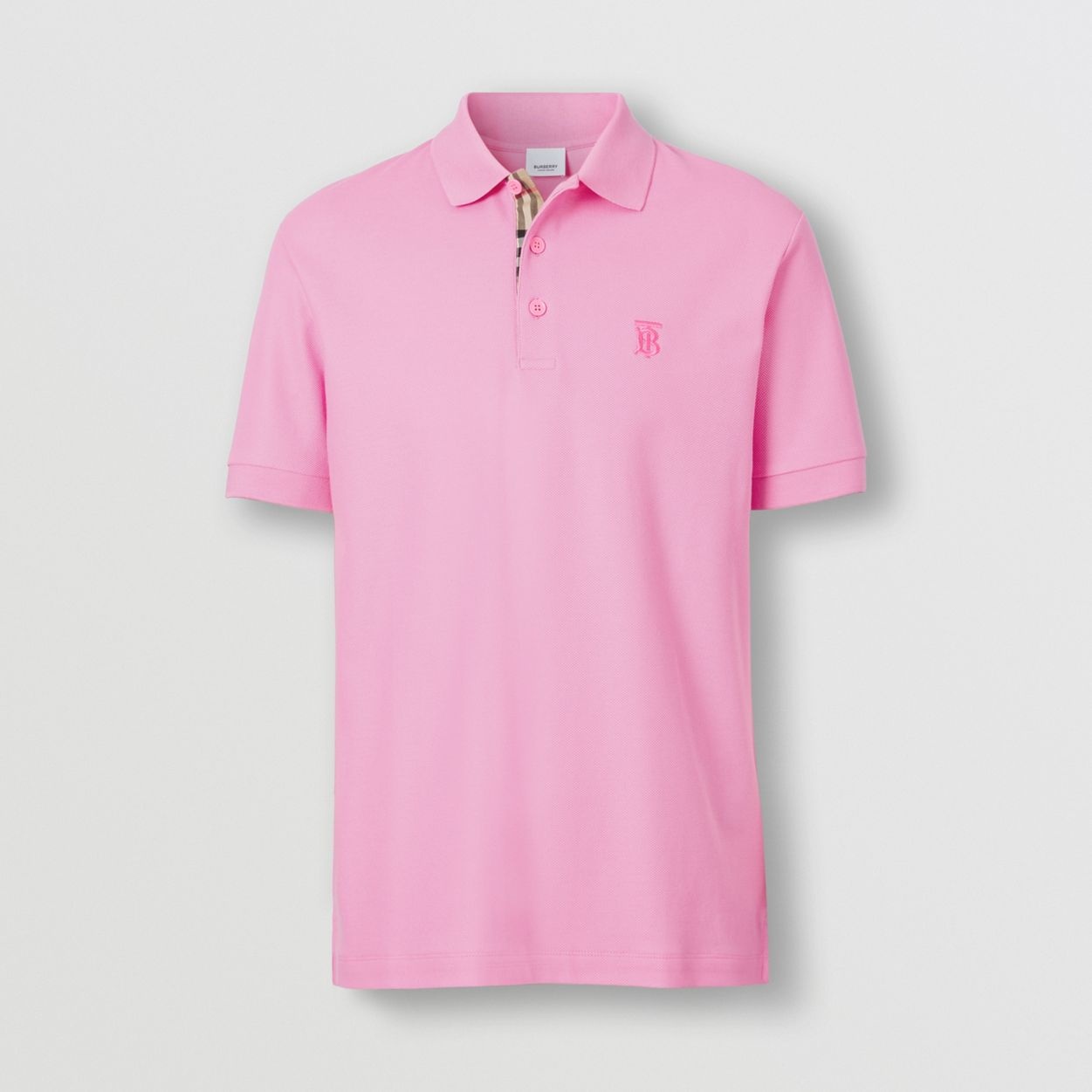 Monogram Motif Cotton Piqué Polo Shirt - 1